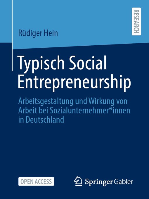 Title details for Typisch Social Entrepreneurship by Rüdiger Hein - Available